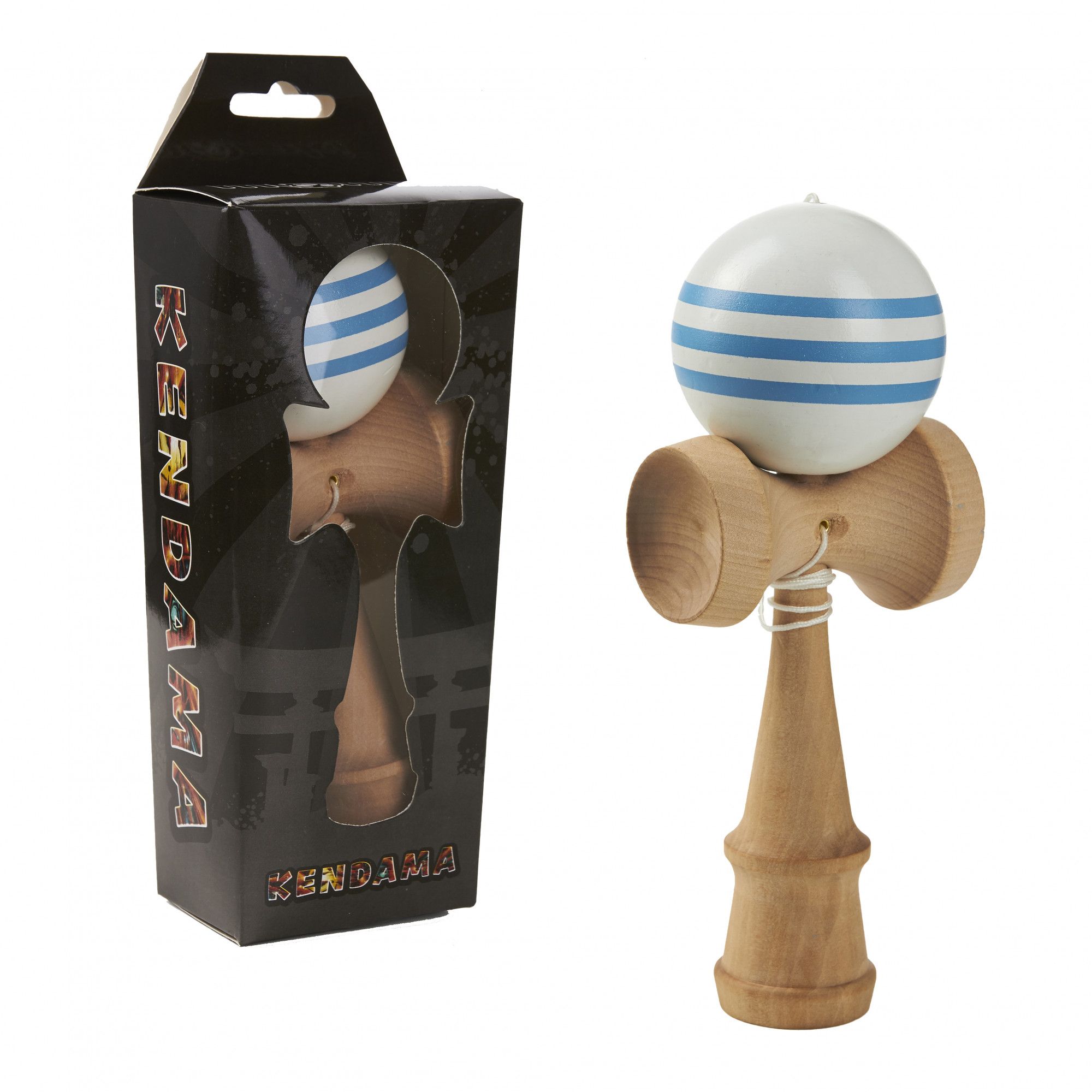 Joc de indemanare - Momki Kendama - Alb si albastru | Momki