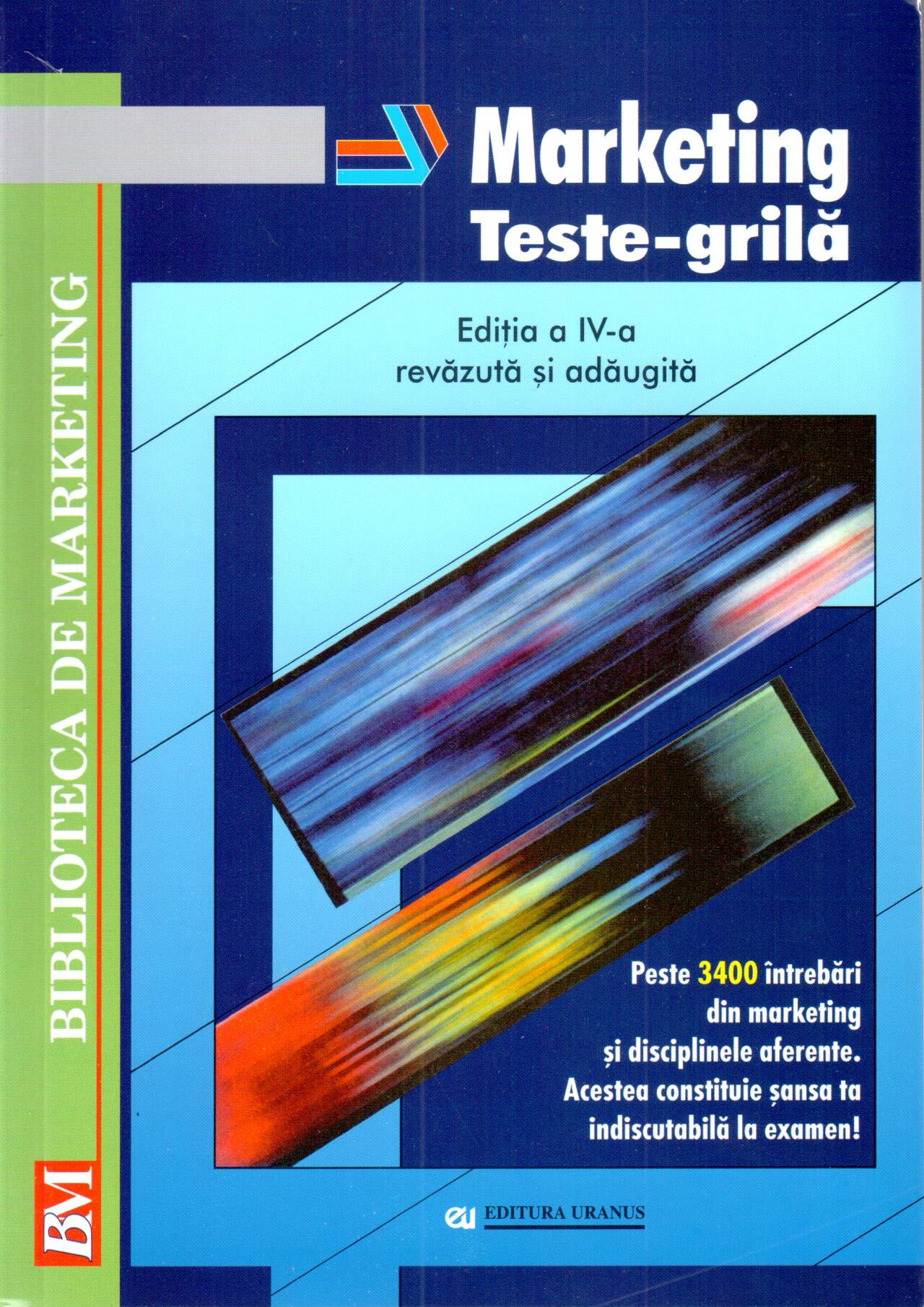 Marketing. Teste-grila | Virgil Balaure