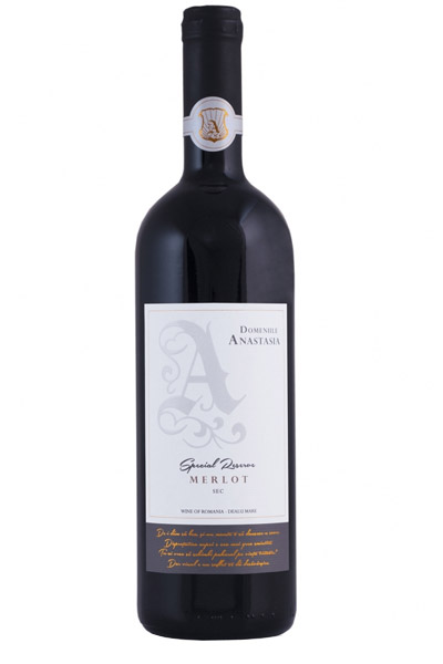 Vin rosu - Merlot Special Reserve, sec, 2015 | Domeniile Anastasia