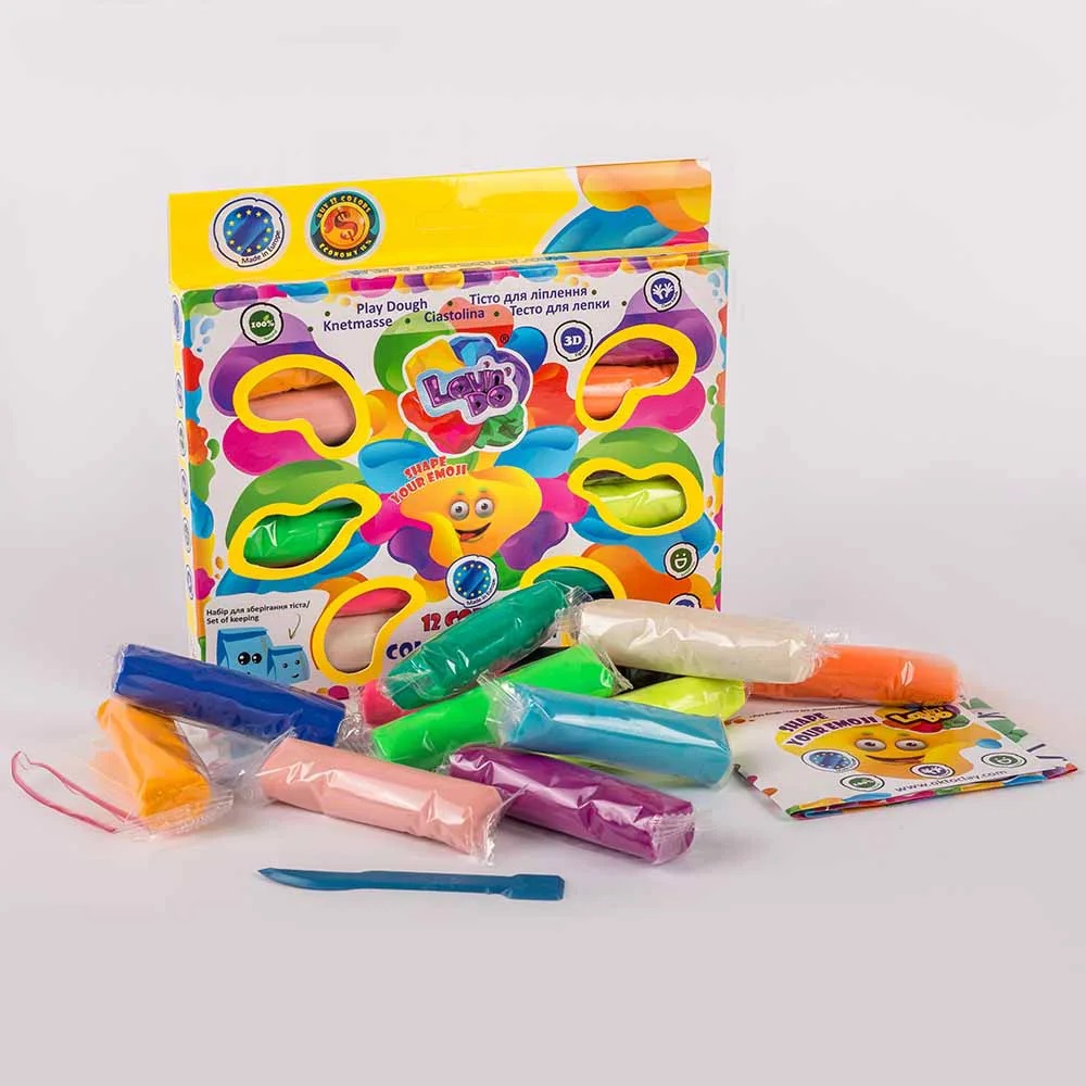 Set plastilina - Colorful Boom - 12 culori | Okto Clay - 1 | YEO