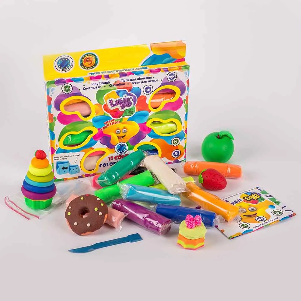 Set plastilina - Colorful Boom - 12 culori | Okto Clay - 3 | YEO