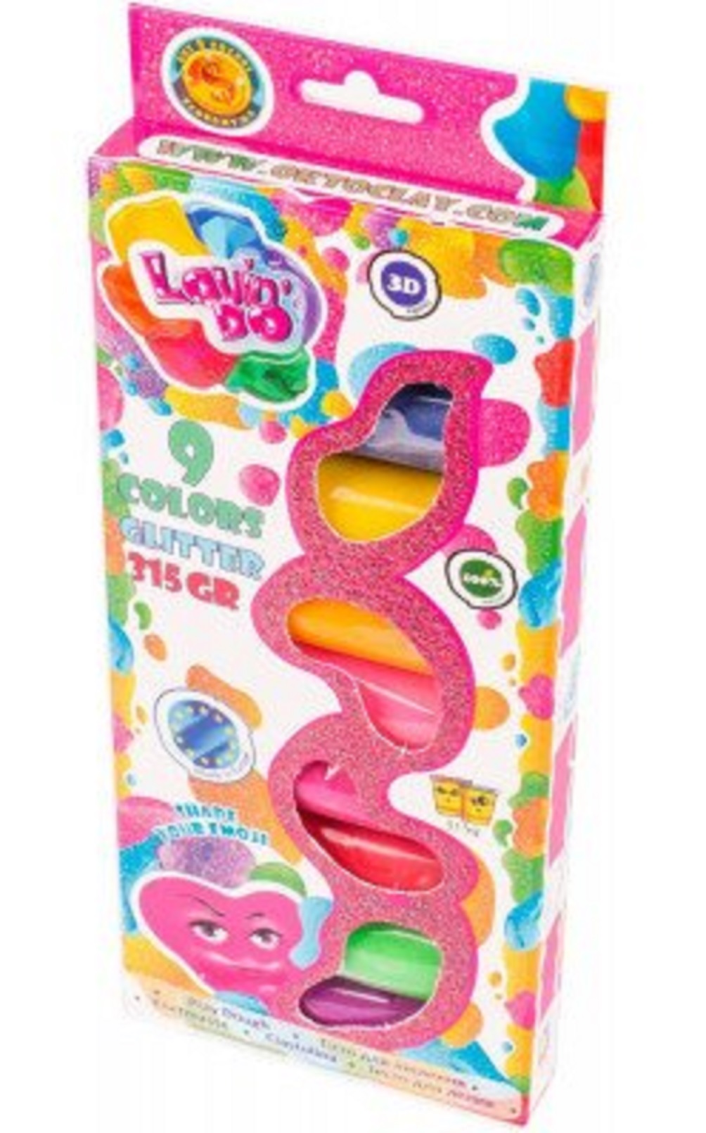  Set plastilina - Lovin' Do - Cu sclipici - 6 culori | Lovin' Do 