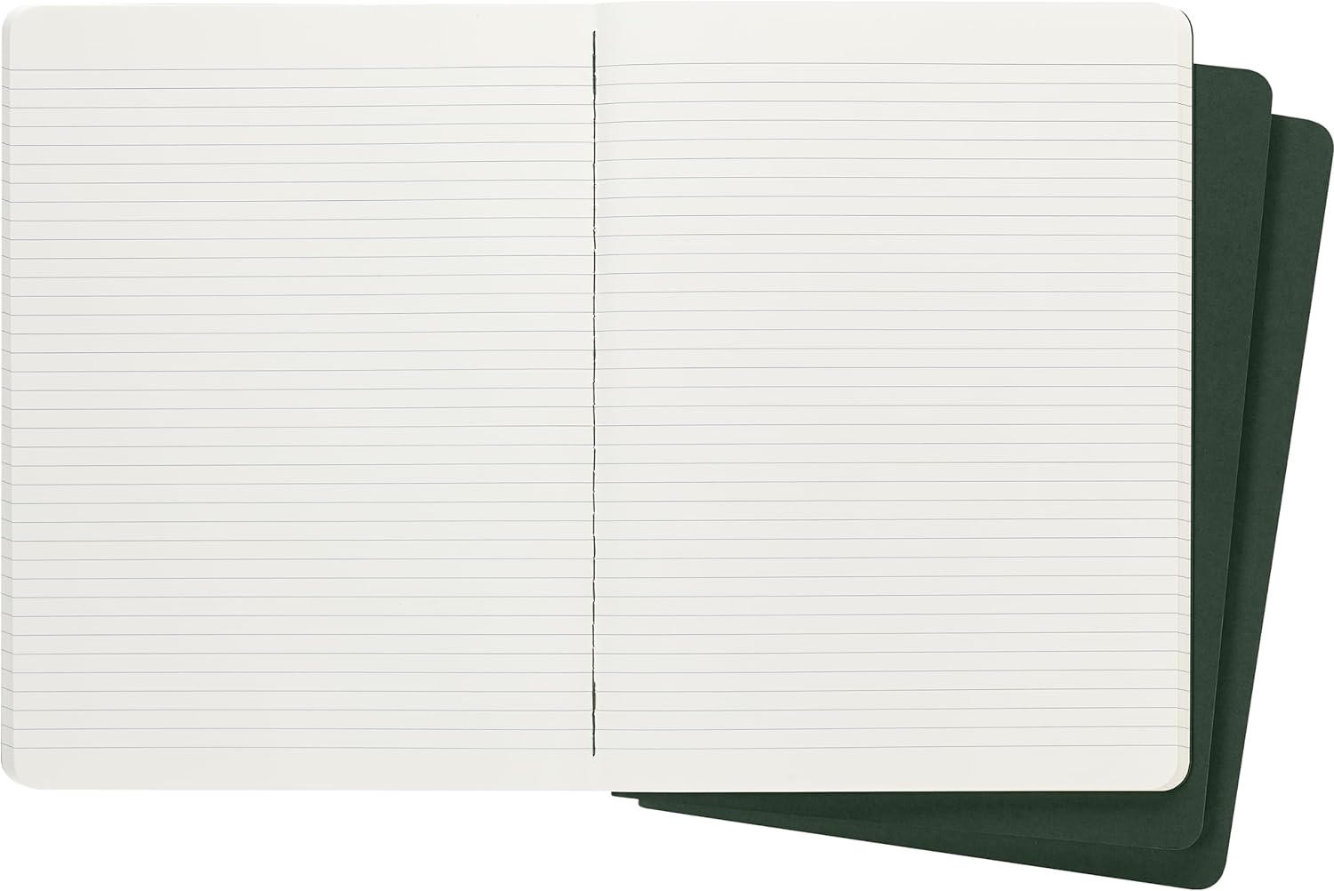 Set 3 caiete - Moleskine Cahiers - Extra Large, Ruled - Myrtle Green | Moleskine - 2 | YEO