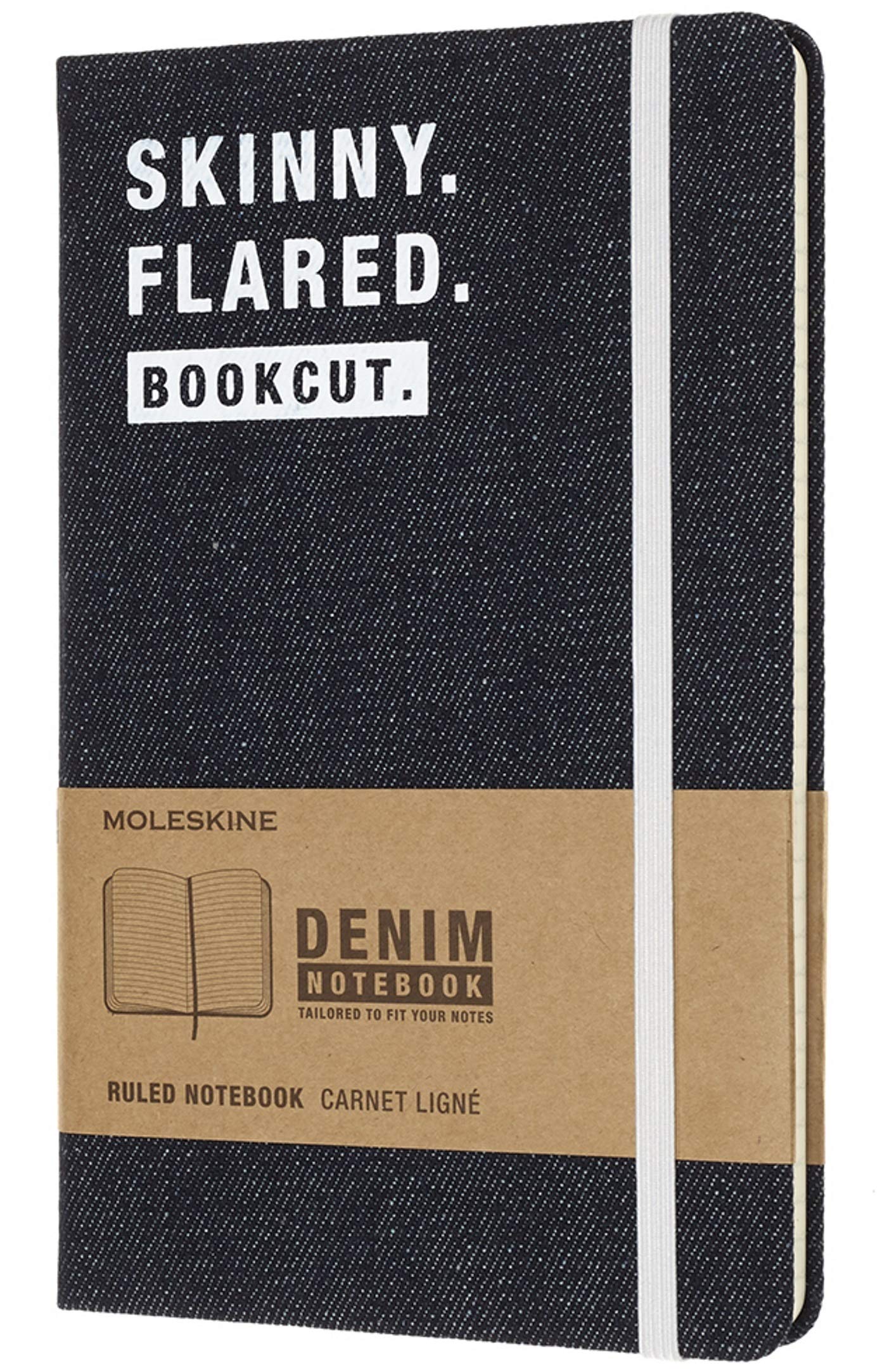 Jurnal Moleskine - Denim Limited Collection, Skinny. Flared. Bookcut, Large | Moleskine