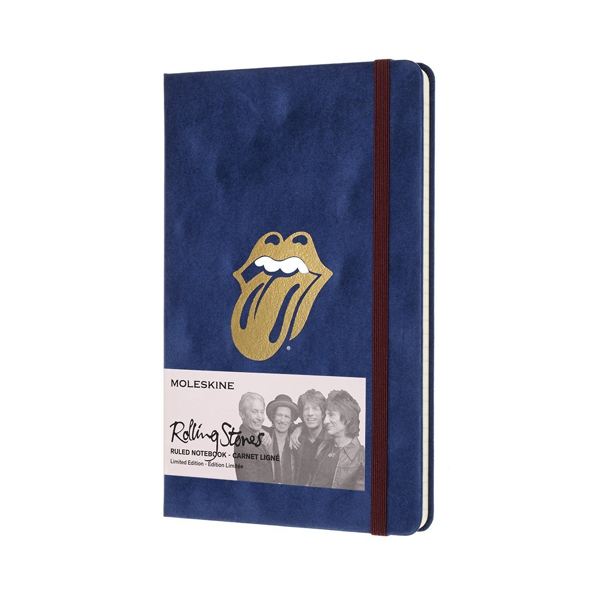 Jurnal Moleskine - Rolling Stones Limited Edition, Flock, Large, Ruled, Hard Cover | Moleskine