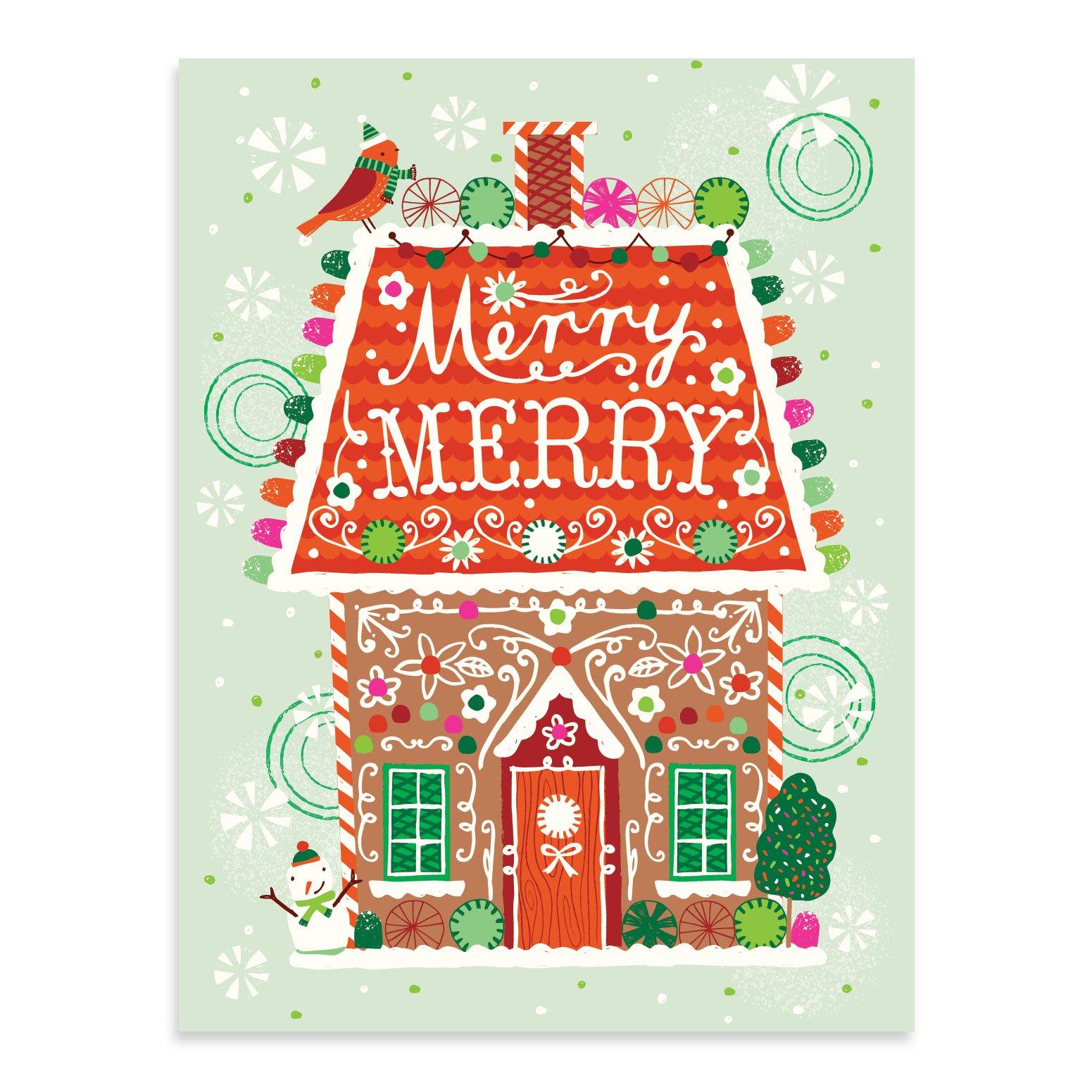 Felicitare - A Sweet Christmas Large Embellished Notecard | Galison