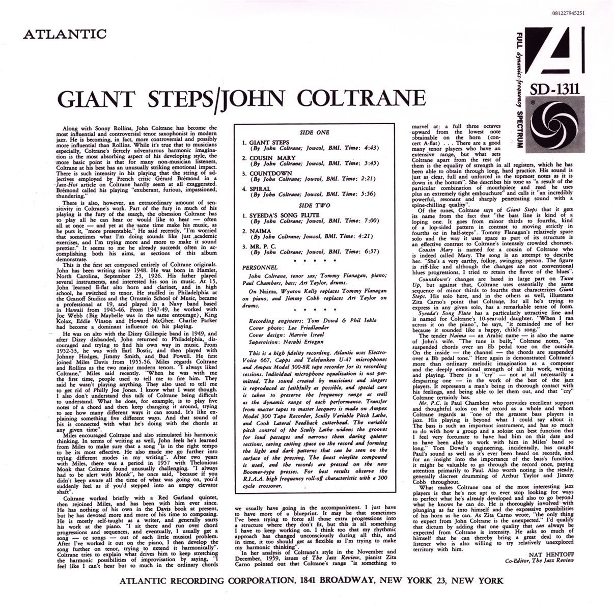 Giant Steps - Vinyl | John Coltrane - 1 | YEO