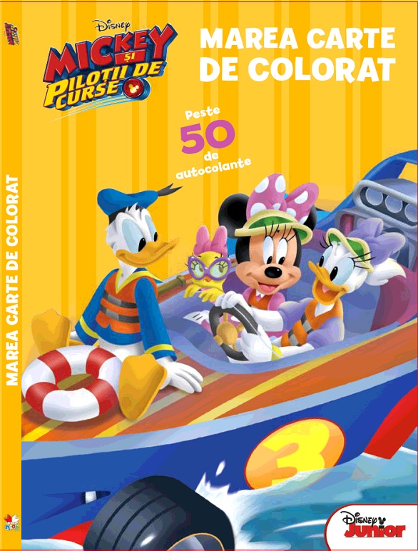 Marea carte de colorat. Mickey si pilotii de curse | carturesti 2022