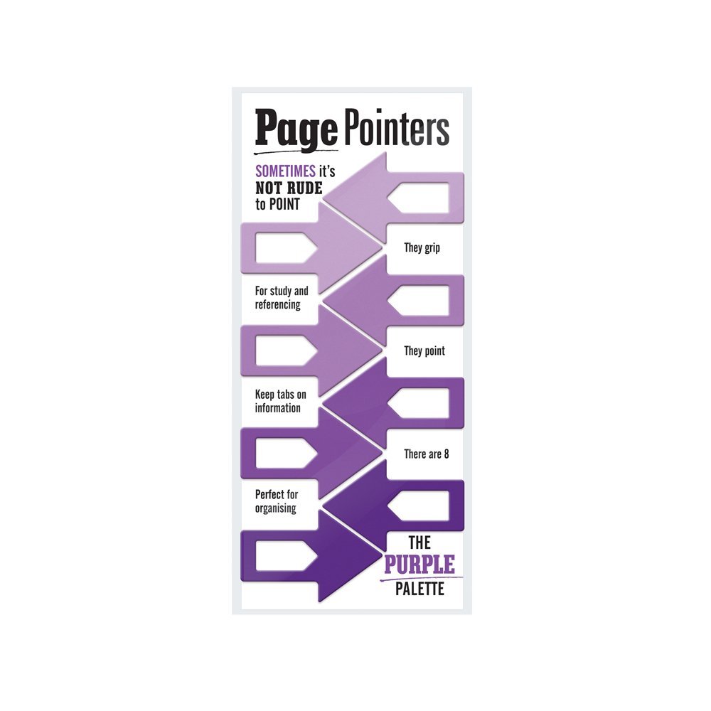 Set 8 semne de carte violet - Page Pointers | If (That Company Called)