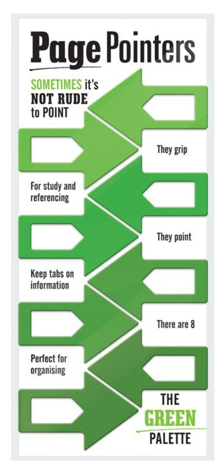 Set 8 semne de carte - Page Pointers - Green | If (That Company Called) - 2 | YEO