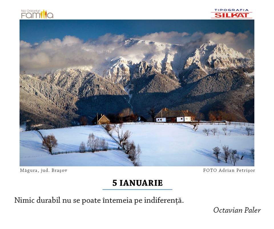 Calendar Romania. Imagini si ganduri | Noi orizonturi Familia - 1 | YEO