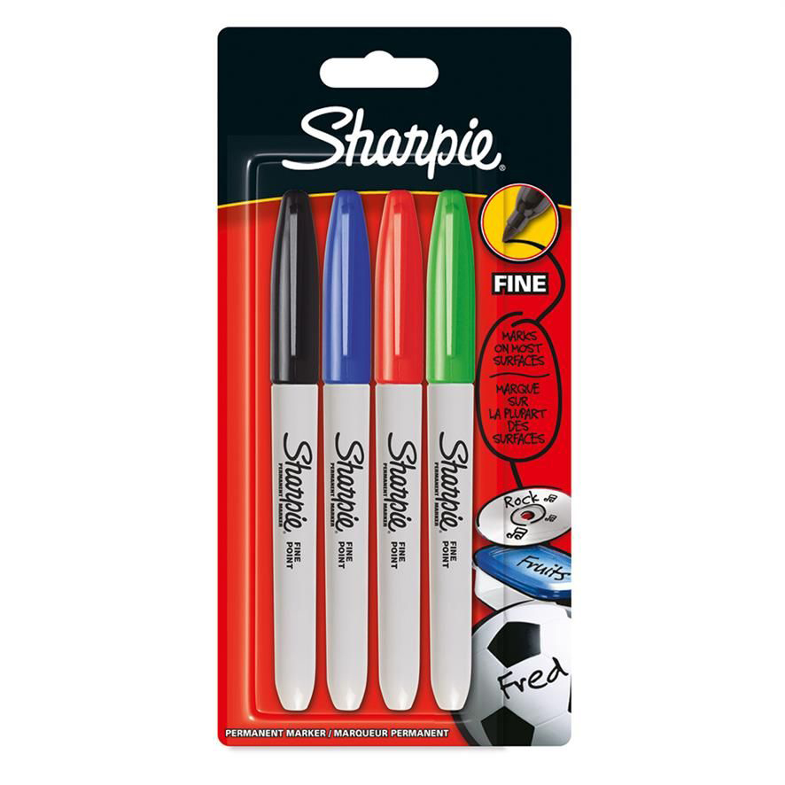 Set 4 markere - Sharpie F Standard | Sharpie