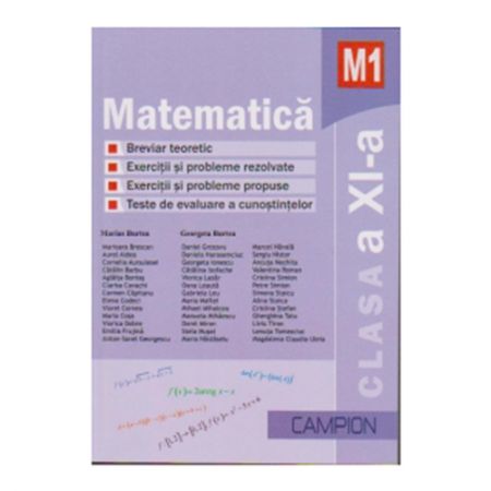 Matematica M1, Clasa a XI-a, Culegere de exercitii si probleme