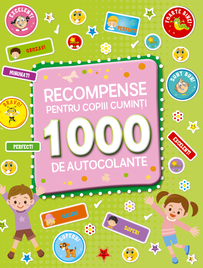 Recompense pentru copiii cuminti - 1000 de autocolante |