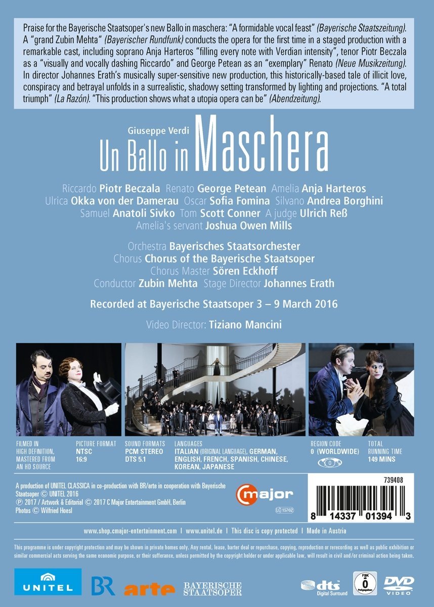 Un Ballo In Maschera | Zubin Mehta, Bayerisches Staatsorchester