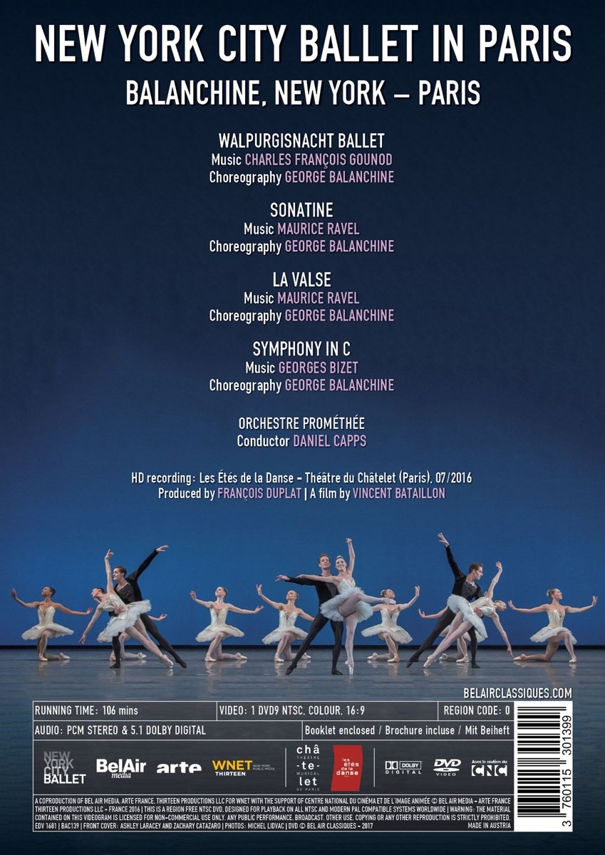 New York City Ballet in Paris | Various Composers, George Balanchine, New York City Ballet