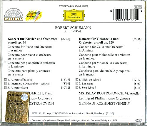 Schumann - Piano and Cello Concertos | Robert Schumann, Martha Argerich - 1 | YEO