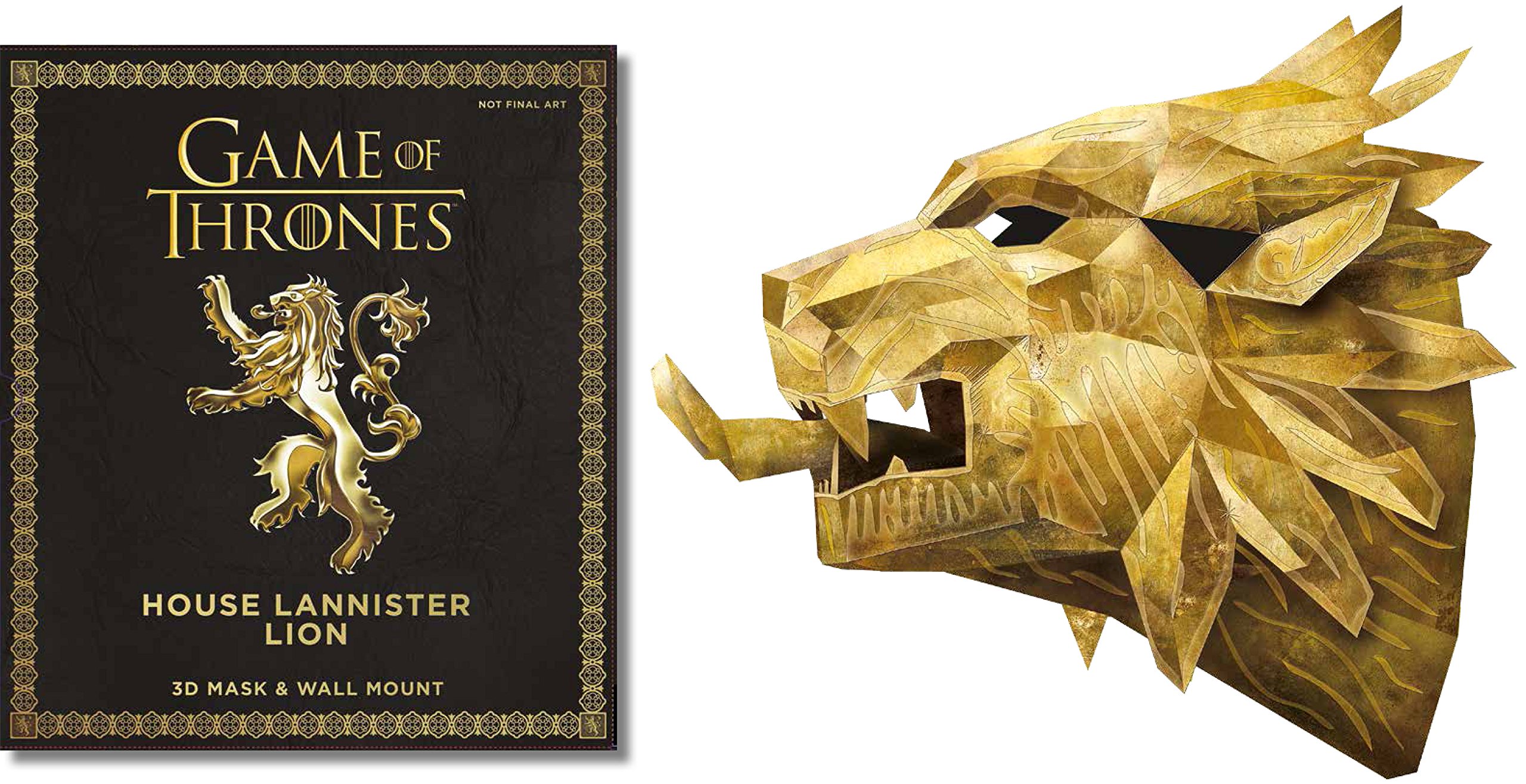 Game of Thrones Mask: House Lannister Lion |