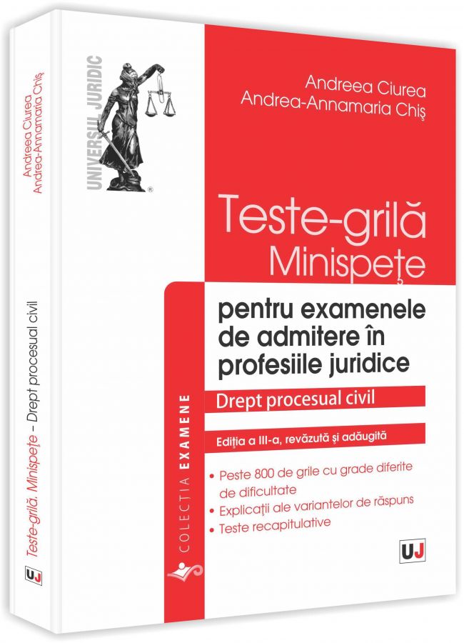 Teste grila pentru admiterea in profesiile juridice | Andreea Ciurea, Andrea-Annamaria Chis carturesti.ro poza bestsellers.ro