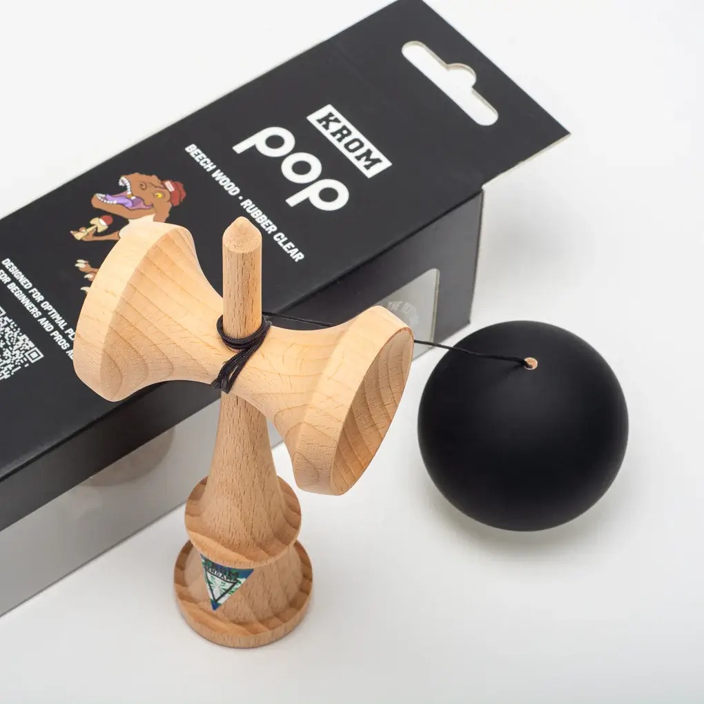 Jucarie de indemanare -  Kendama Krom Pop - Rubber Black | Krom - 5
