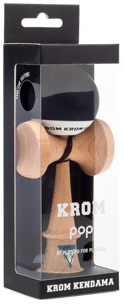 Jucarie de indemanare -  Kendama Krom Pop - Rubber Black | Krom - 6
