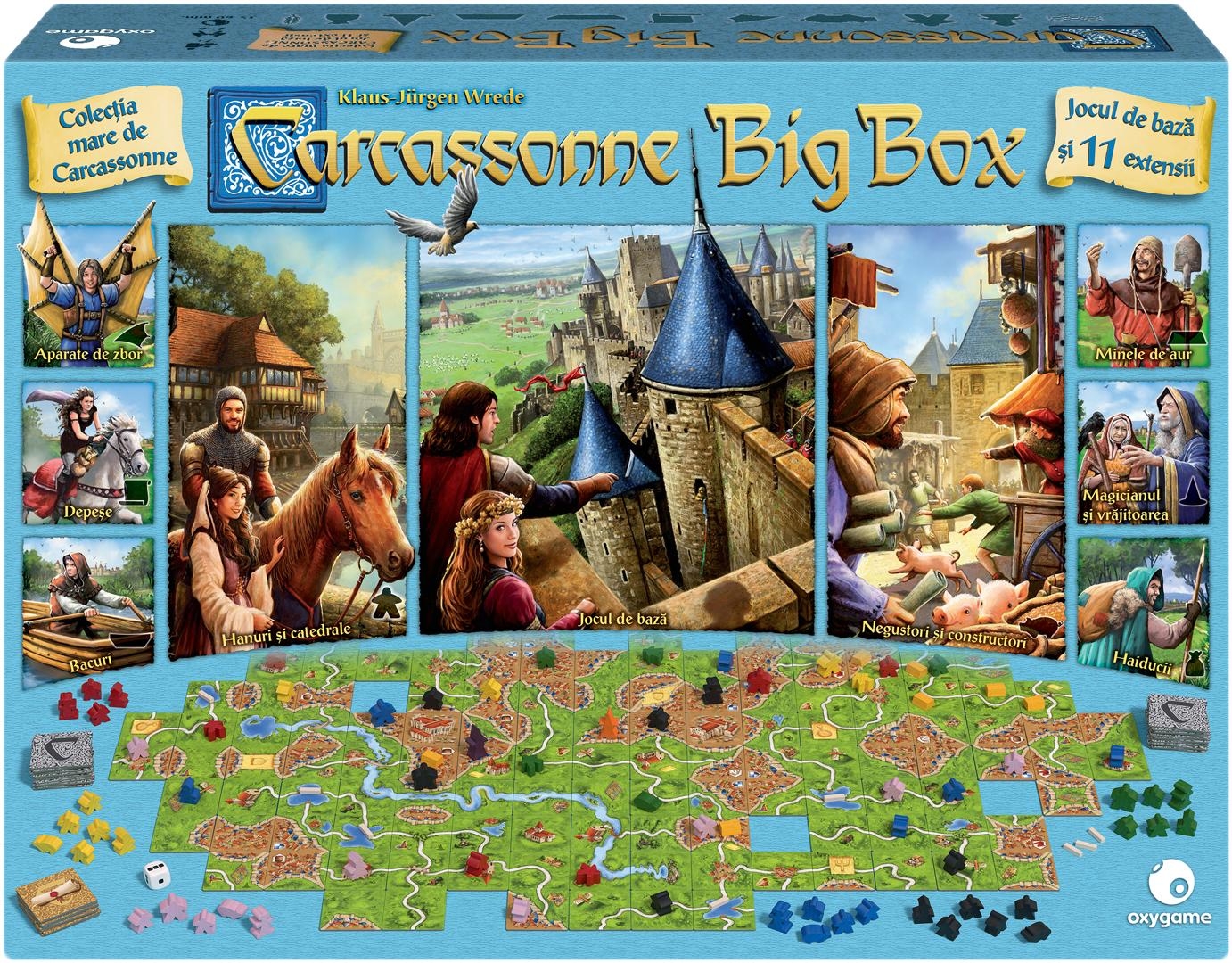 Carcassonne Big Box 6 - Jocul de baza si 11 extensii | Hans Im Gluck