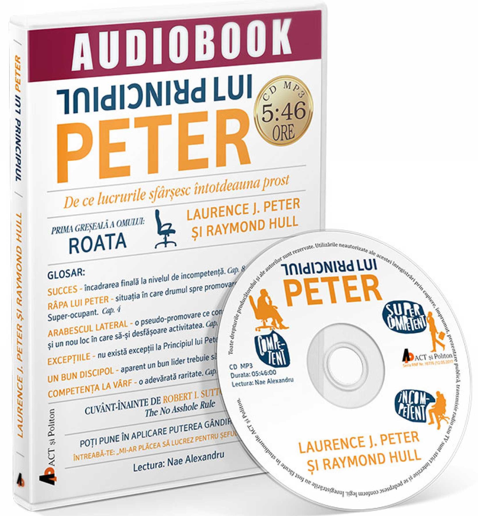 Principiul lui Peter. De ce lucrurile sfarsesc intotdeauna prost – Audiobook | Laurence J. Peter, Raymond Hull carturesti 2022
