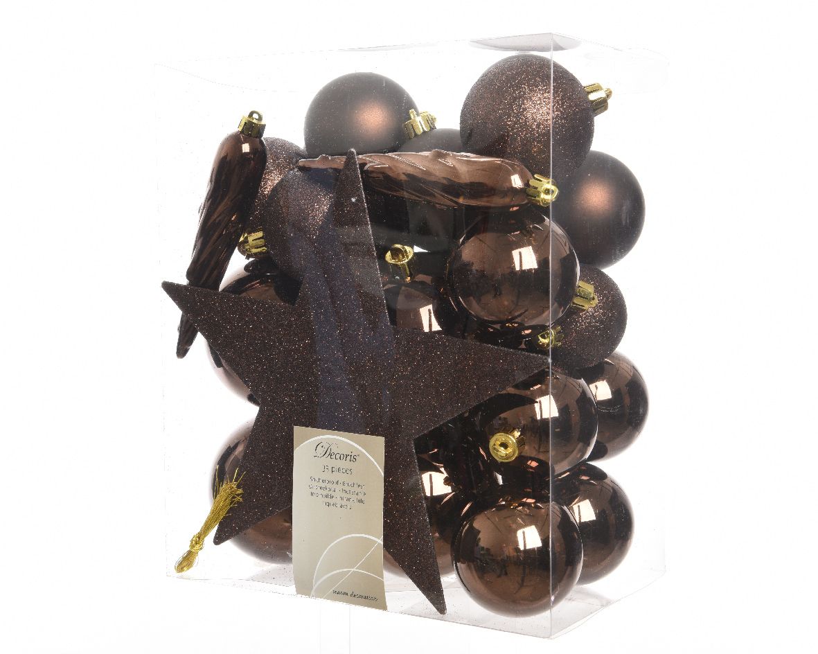 Set pentru decorarea bradului - Dark Chocolate | Kaemingk