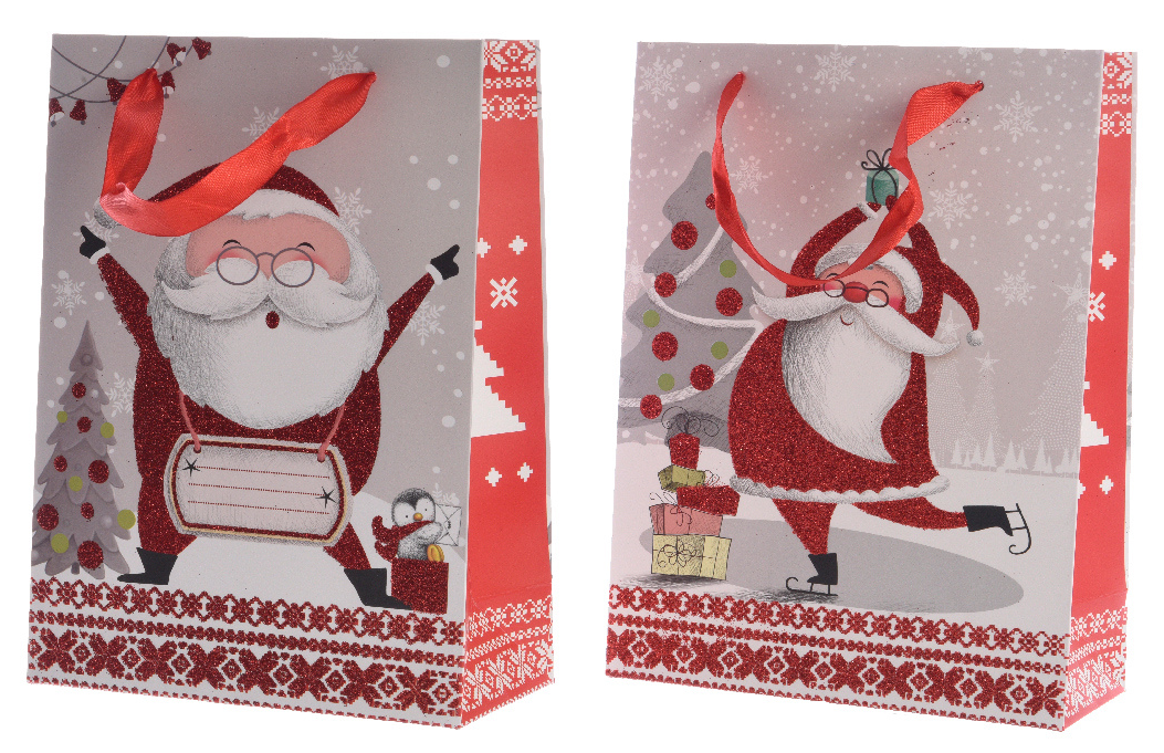 Punga de cadou - Large - Santa Fun | Kaemingk