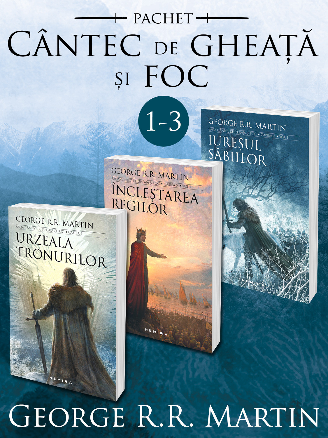 Pachet Saga Cantec de gheata si foc - 3 volume | George R.R. Martin