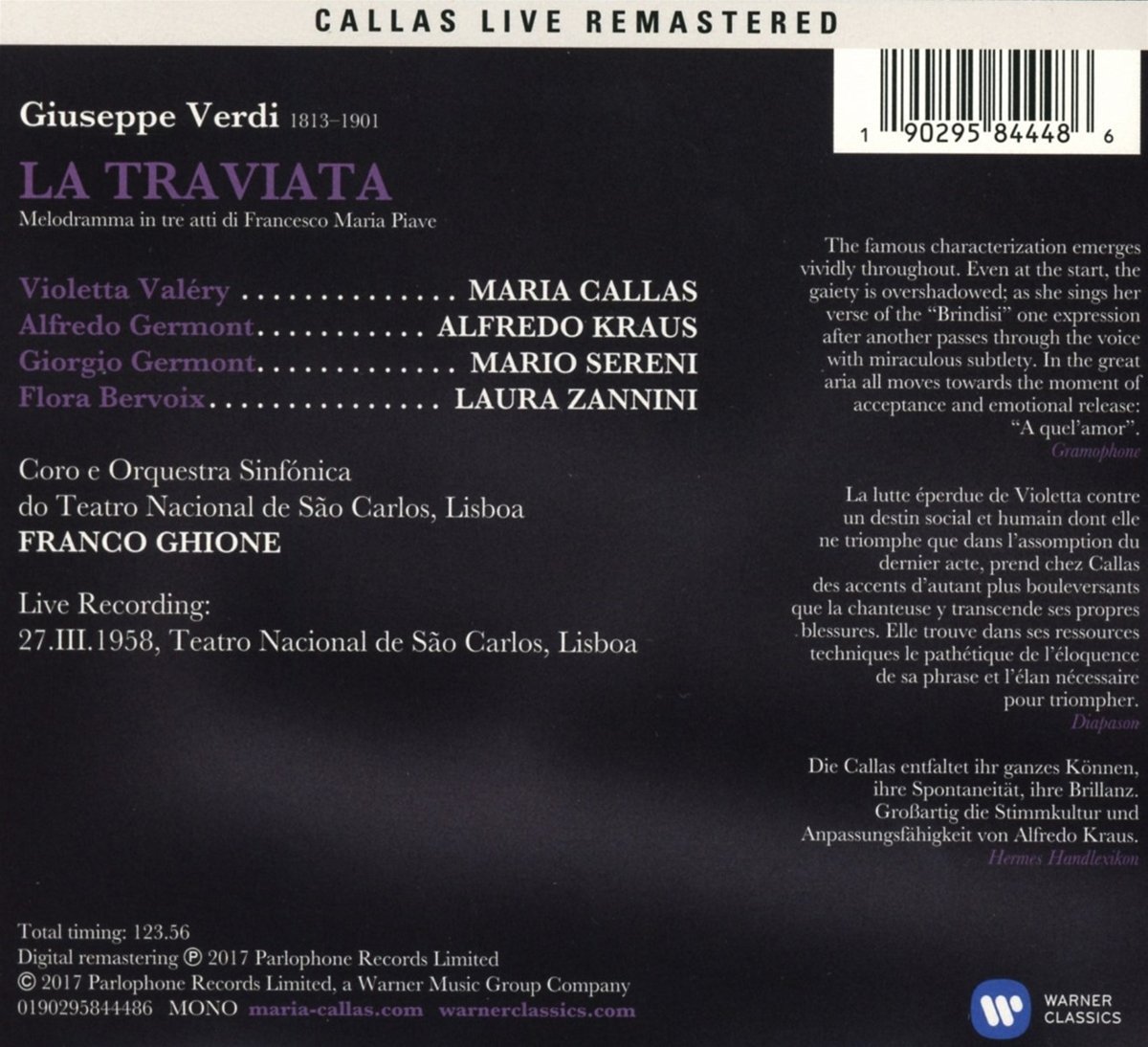 Verdi: La traviata | Franco Ghione Maria Callas - 1 | YEO