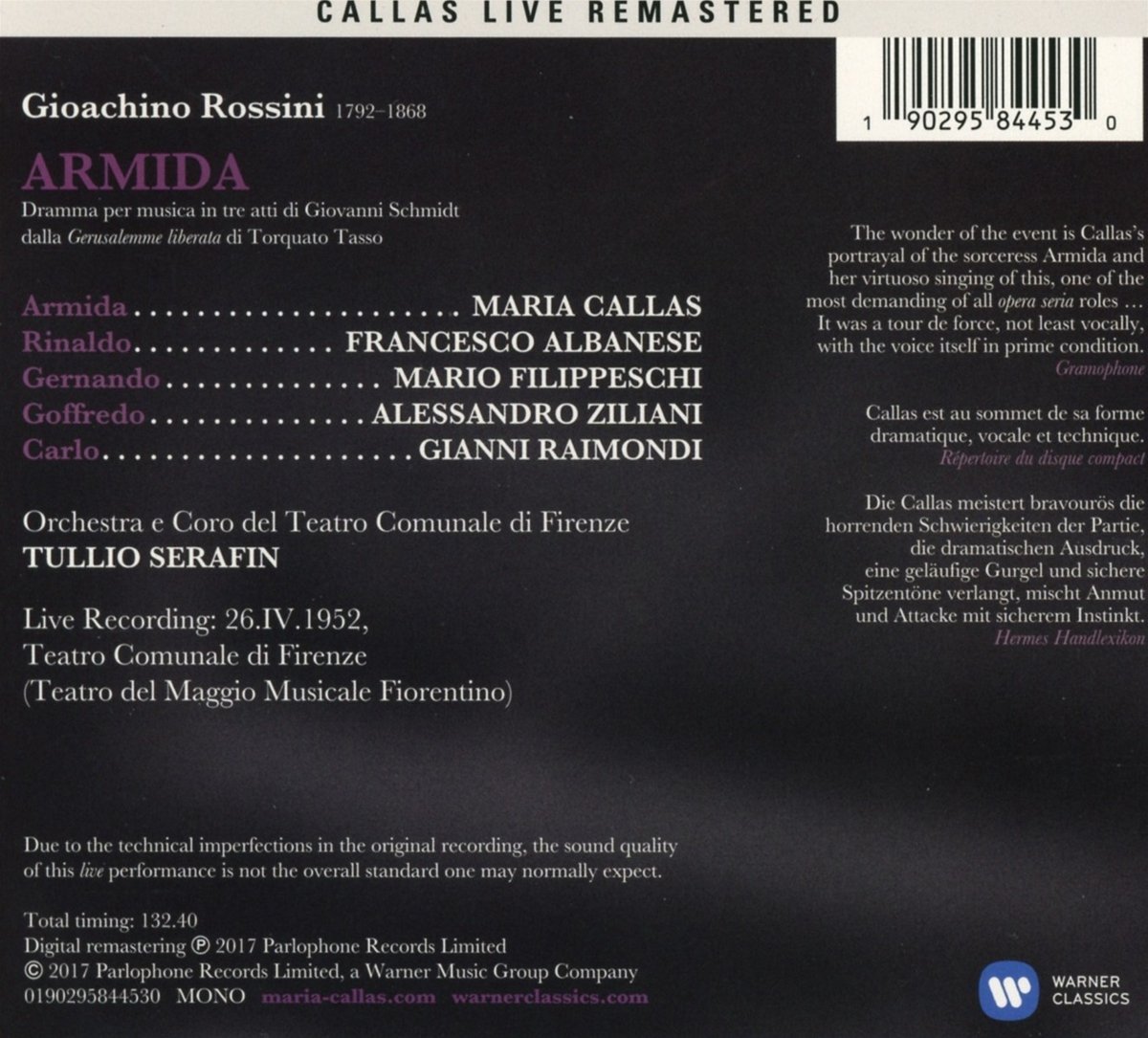 Rossini: Armida | Tullio Serafin Maria Callas - 1 | YEO