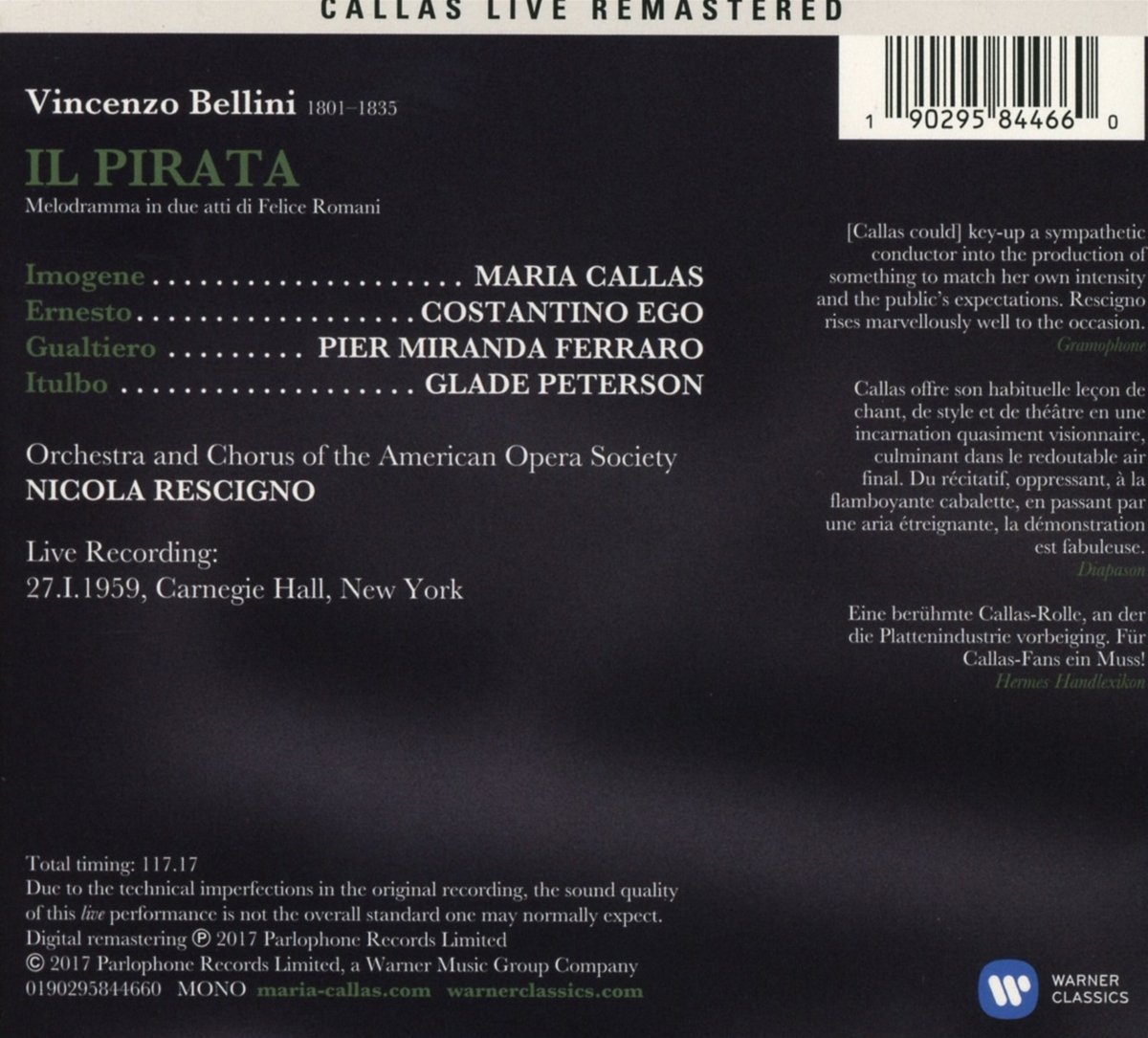 Bellini: Il pirata | Nicola Rescigno Maria Callas - 1 | YEO