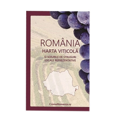 Harta viticola Romania Pocket | Carte imagine 2022
