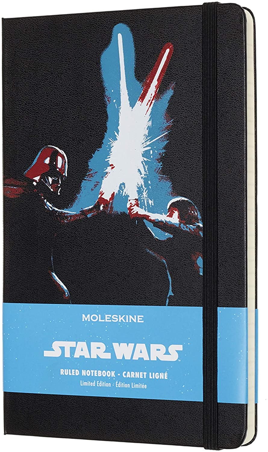 Carnet - Moleskine Limited Edition - Star Wars - Hard Cover, Large, Ruled - Laser Swords - Black | Moleskine