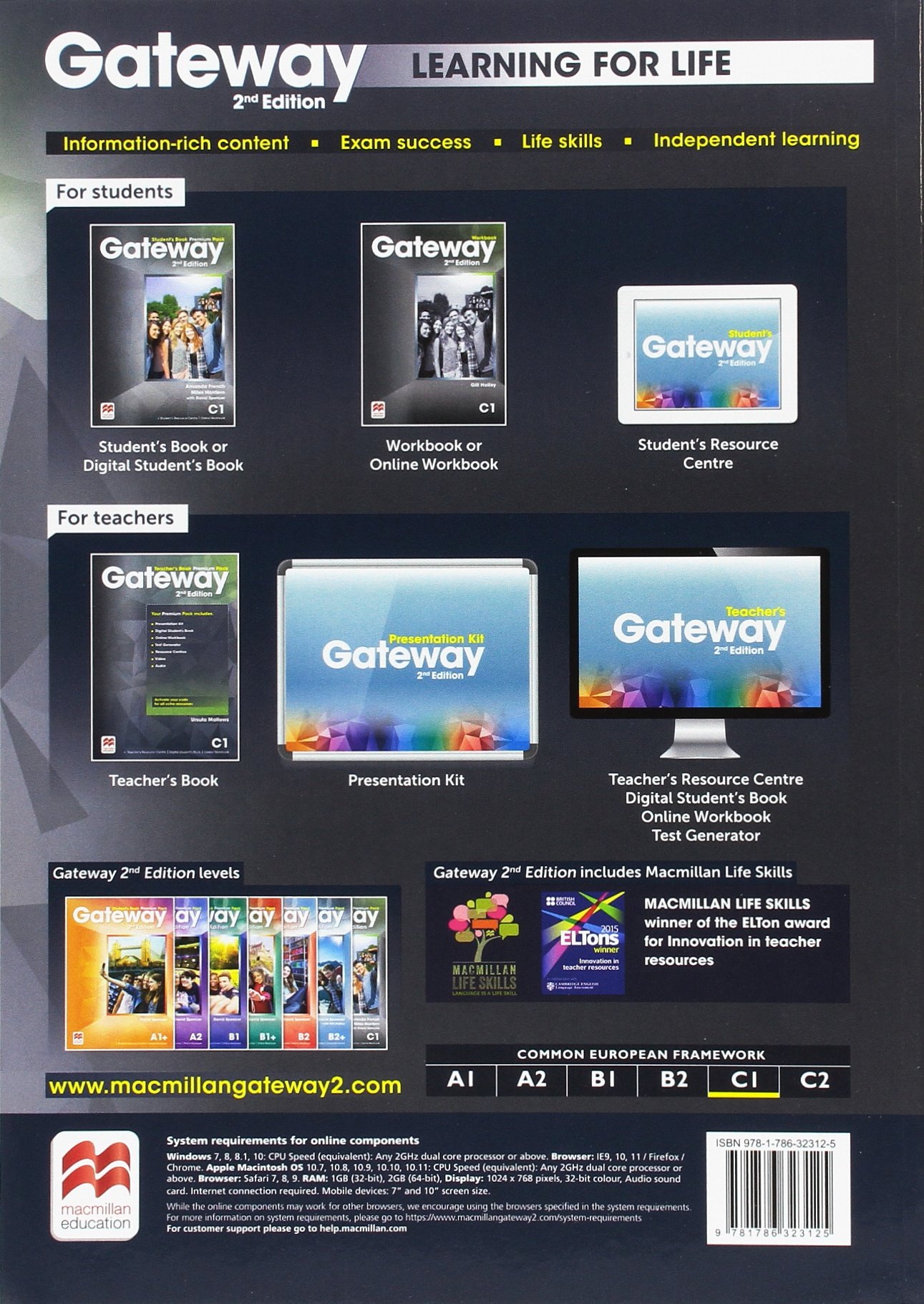 Gateway 2nd Edition C1 Students Book Premium Pack | Amanda French, Miles Horderen, David Spencer - 1 | YEO