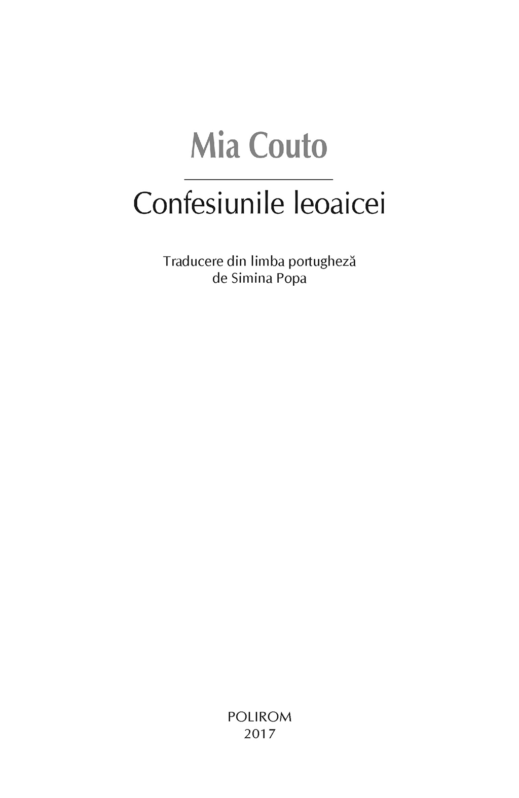 Confesiunile leoaicei | Mia Couto - 4