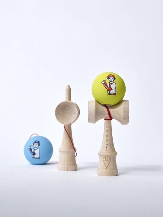 Joc de indemanare - Krom Kendama - Co Baseball Neon Full Maple | Krom