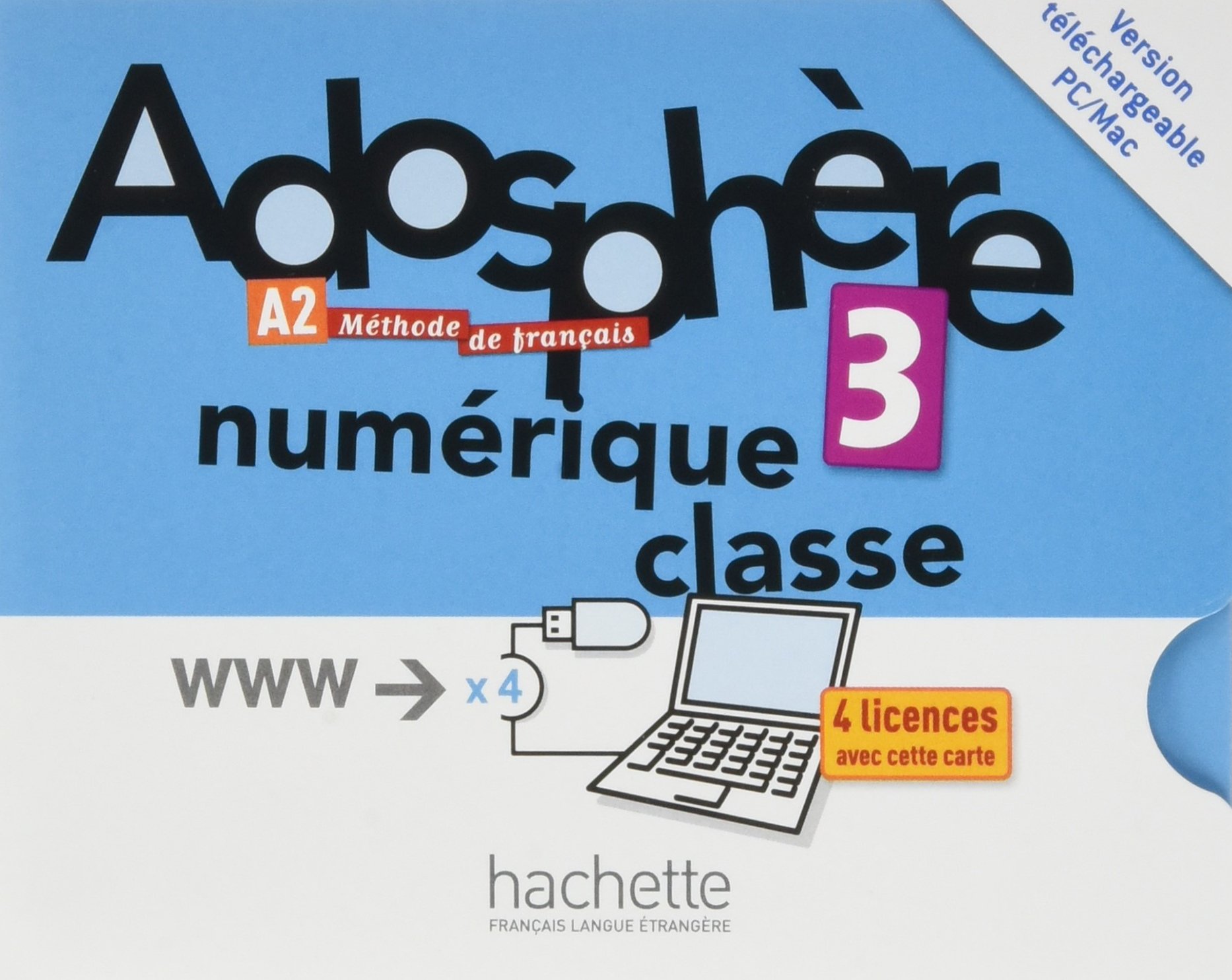 Adosphere 3 - Manuel numerique enrichi pour l\'enseignant (carte de telechargement) | Katia Grau, Catherine Macquart-Martin, Fabienne Gallon