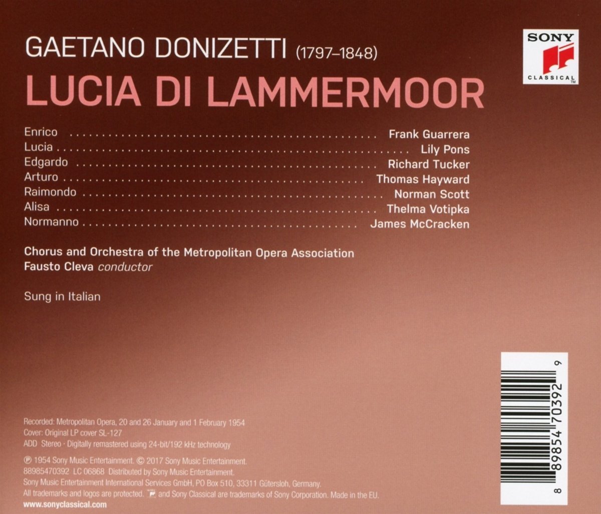 Donizetti: Lucia Di Lammermoor | Fausto Cleva - 1 | YEO