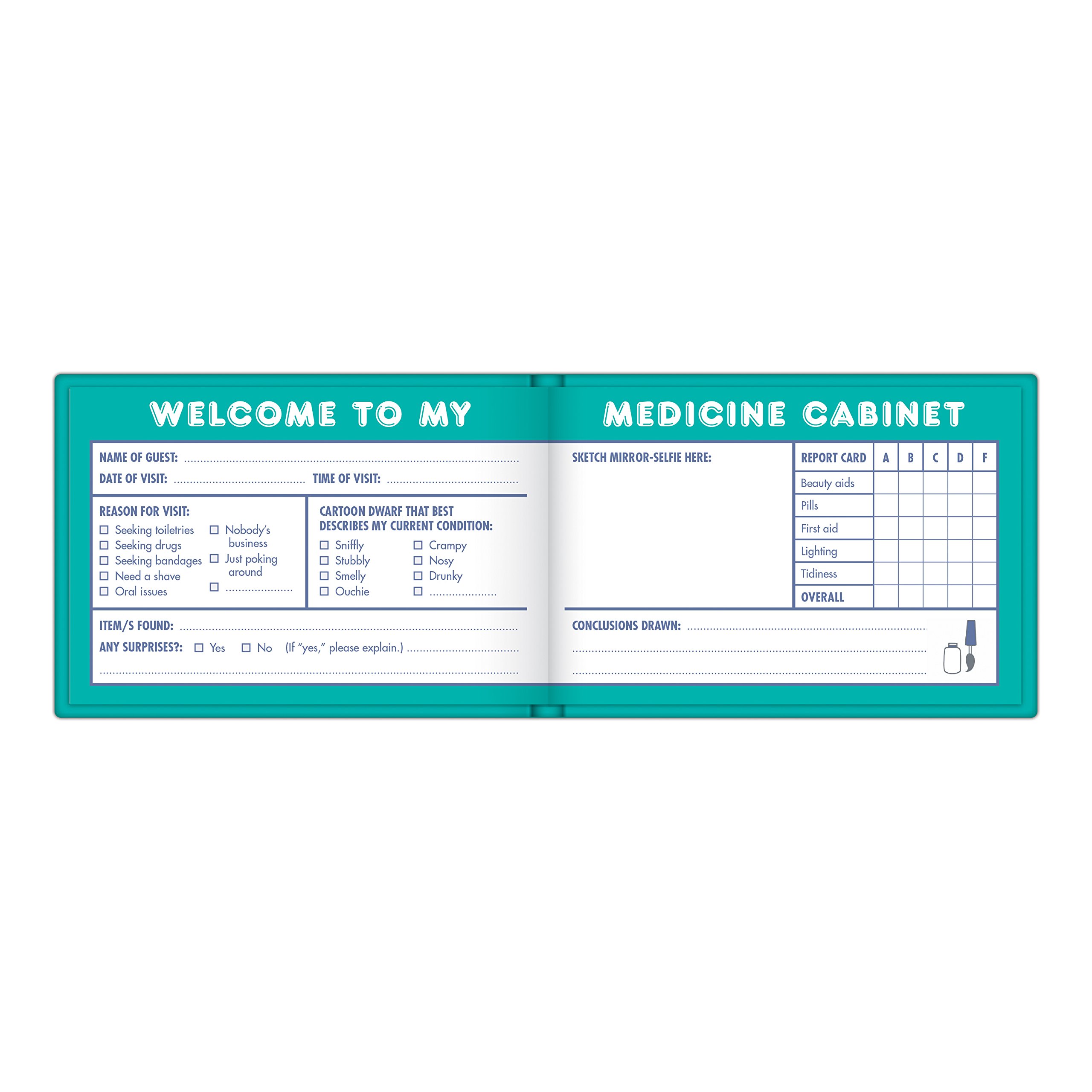 Knock Knock - Medicine Cabinet Mini Guest Book | Knock Knock - 2 | YEO