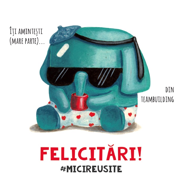 Mini-felicitare - Mici reusite - Elefant | ROD