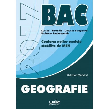 Bacalaureat 2017 - Geografie | Octavian Mandrut