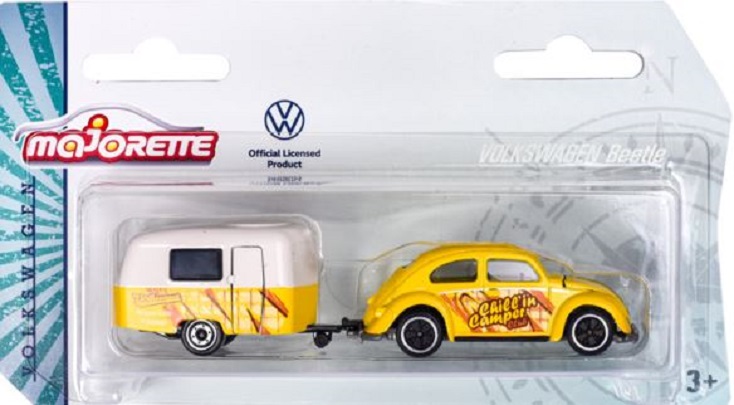 Masina Majorette Volkswagen cu trailer din metal ,13 cm - mai multe modele | Majorette