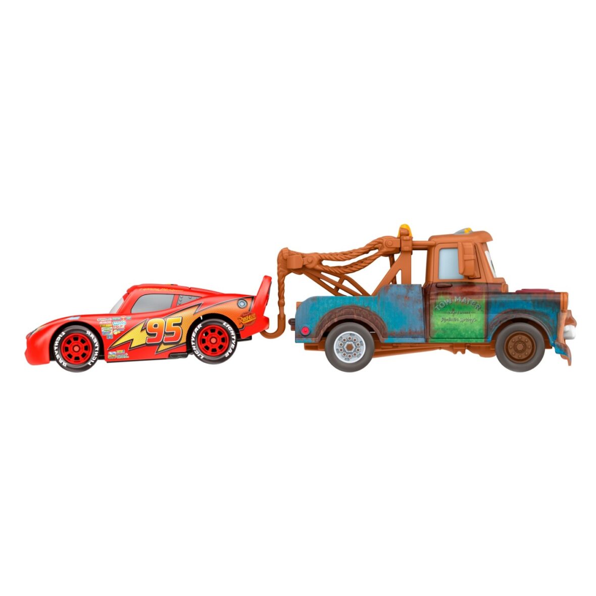 Set 2 masinute metalice - Cars - Fulger McQueen si Mater | Mattel - 3