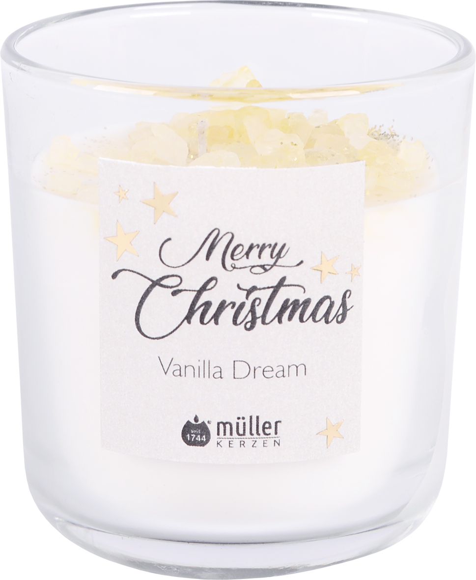 Lumanare parfumata - Merry Christmas Vanilla Dream, Crystal 88/80mm