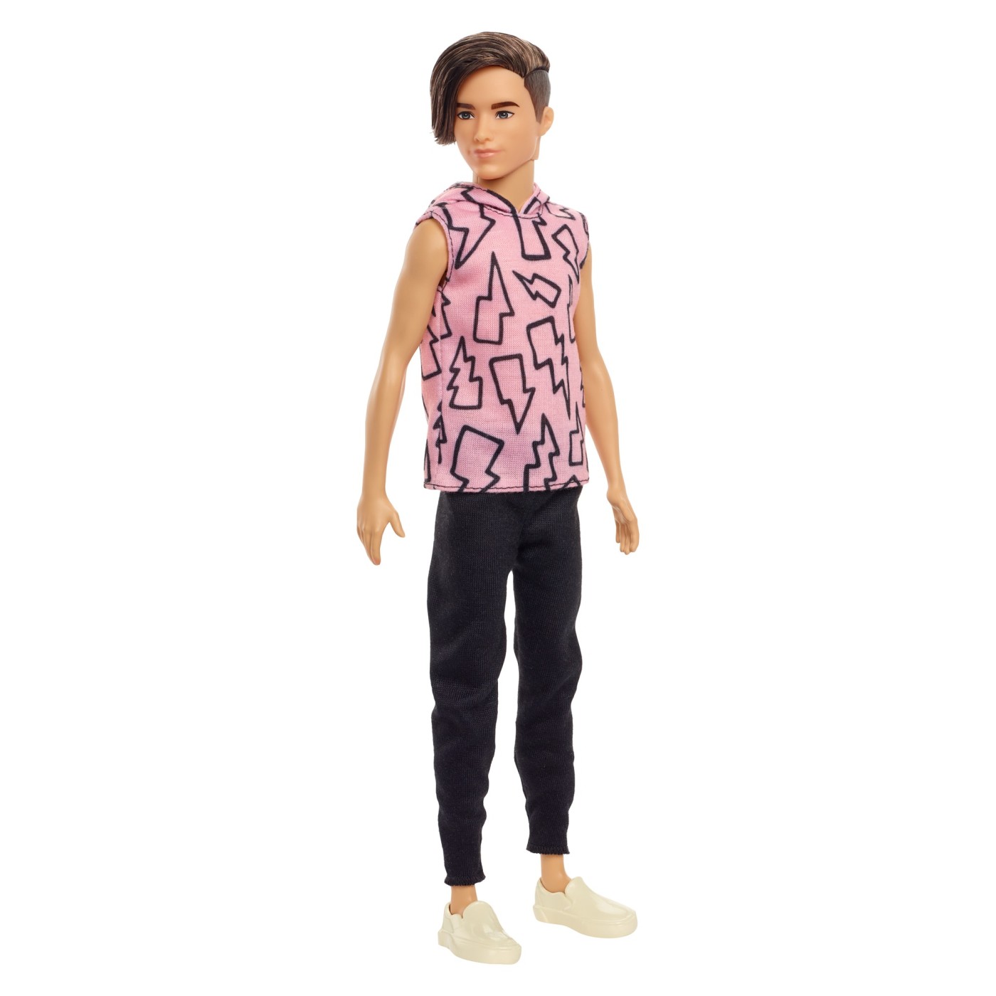 Papusa Barbie Fashionistas - Baiat cu Maiou cu Imprimeu cu Fulgere | Mattel