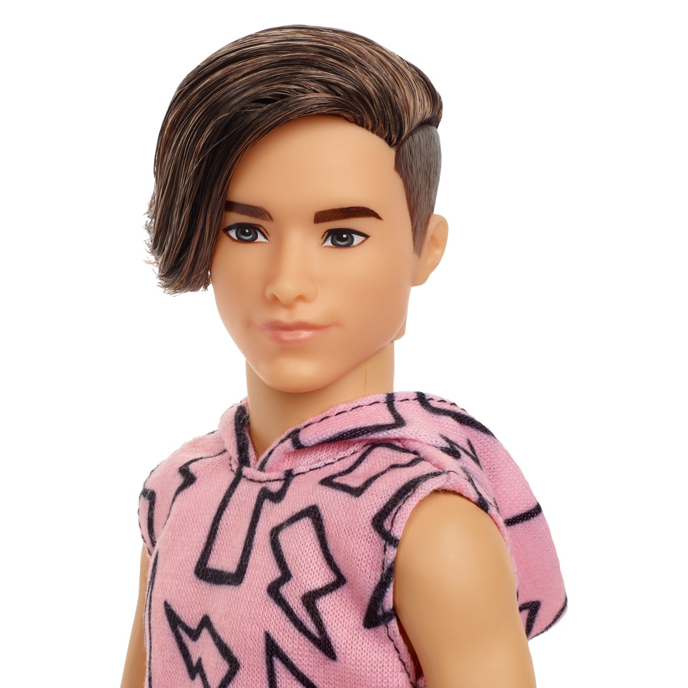 Papusa Barbie Fashionistas - Baiat cu Maiou cu Imprimeu cu Fulgere | Mattel - 3 | YEO