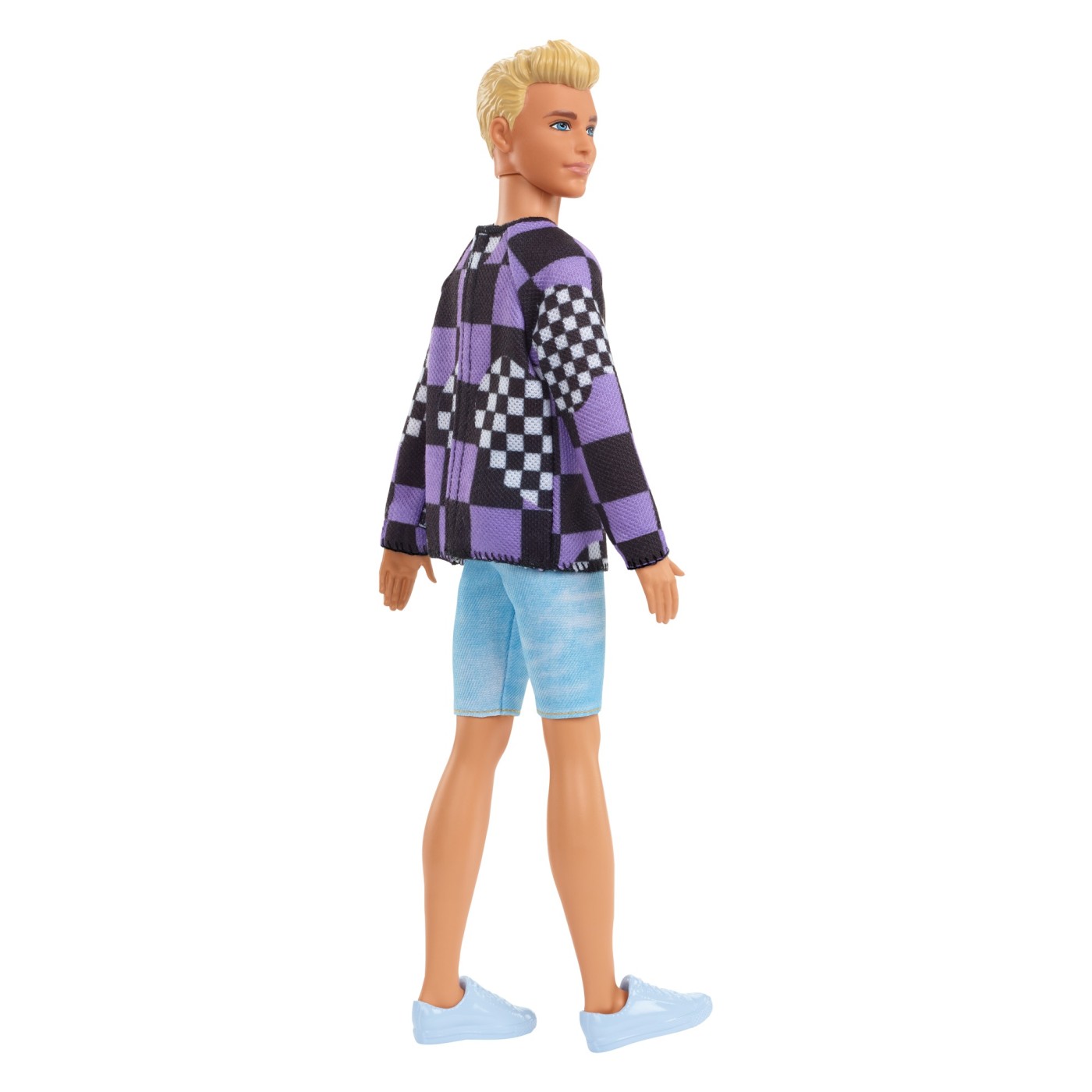 Papusa Barbie Fashionistas - Baiat Blond cu Bluza cu Imprimeu Geometric | Mattel - 6 | YEO