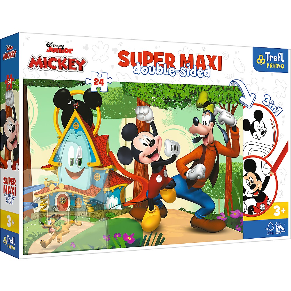 Puzzle - Primo Super Maxi - Disney, Mickey si Prietenii | Trefl